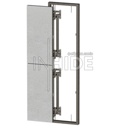 SHIFT 2D-Люк стіновий прихований під плитні матеріали, стулка якого зсувається паралельно стіні